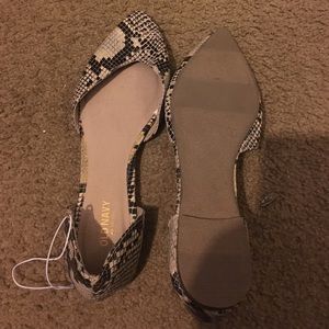 Old navy snake skin flats