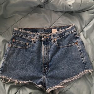 Vintage Levi denim high waisted shorts