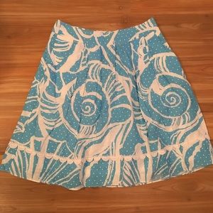 Lilly Pulitzer shell skirt size 0
