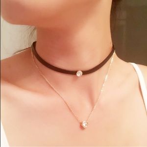 【GOLD】double layers chocker