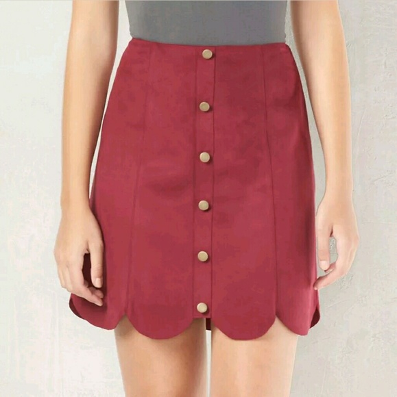 LC Lauren Conrad Dresses & Skirts - LAST ONE!!  burgundy skirt (1 size 4 left)
