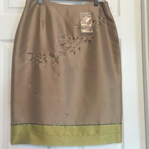 Skirts- Raw silk and Linen