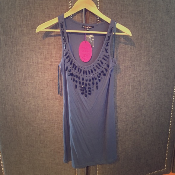 Navy blue tank top dress - Picture 1 of 1