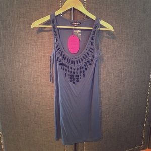 Navy blue tank top dress
