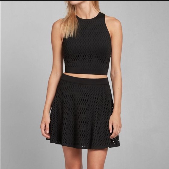 NWT Abercrombie & Fitch Cutout Neoprene Crop top