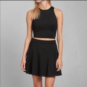 NWT Abercrombie & Fitch Cutout Neoprene Crop top