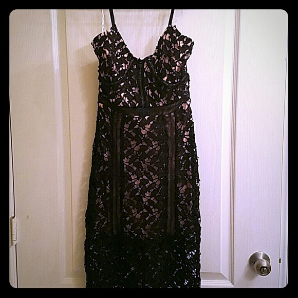 Black lace dress