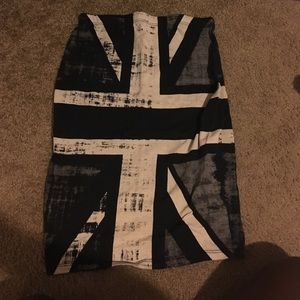 British flag skirt
