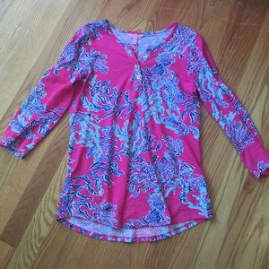 Lilly Pulitzer Kirby Top in Pink Samba size M
