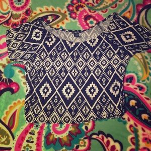 Tribal crop top
