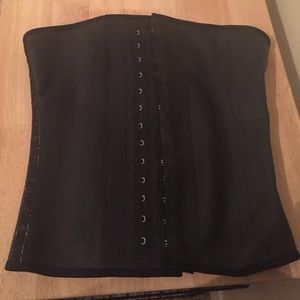 Black Leather Waist Trainer