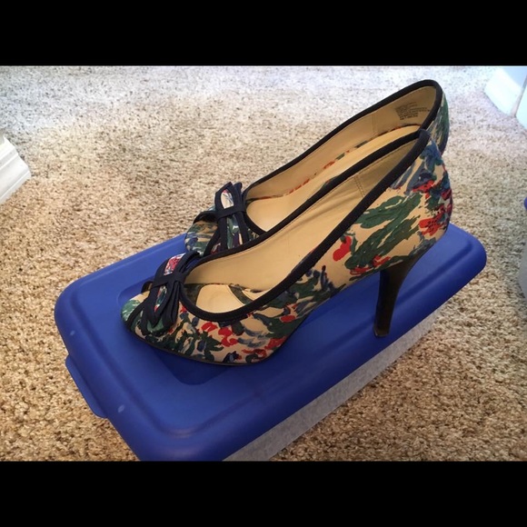 Navy Floral Printed