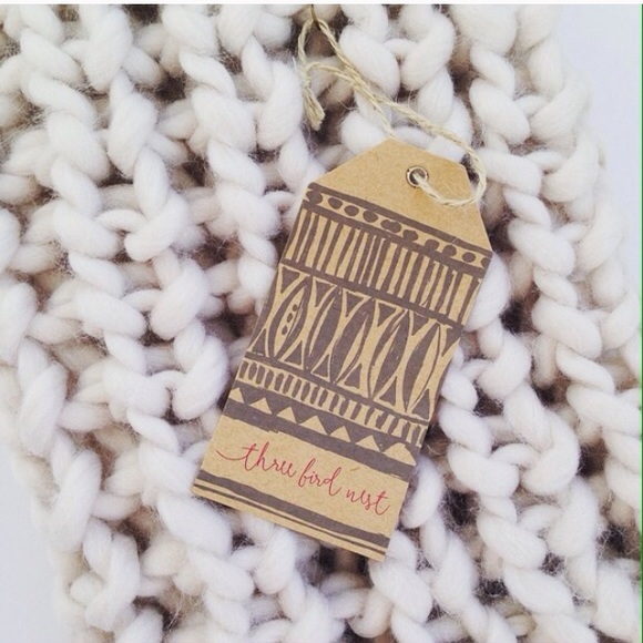 Knitted Cotton Snood Infinity Scarf - Picture 4 of 4