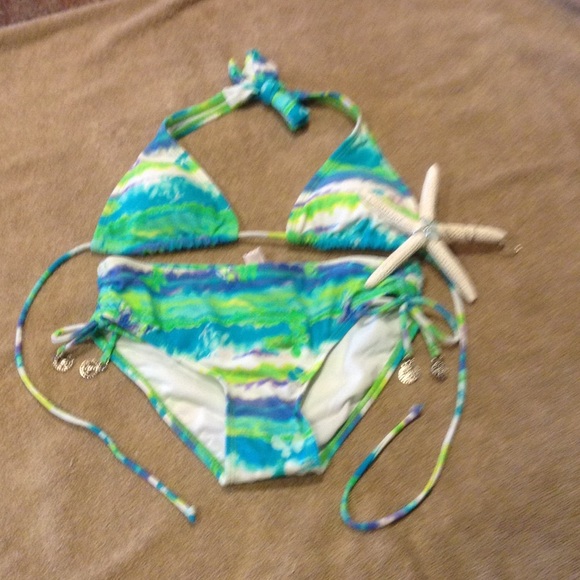 2CHILLIES Kids Water Color Bikini Swimsuit Set