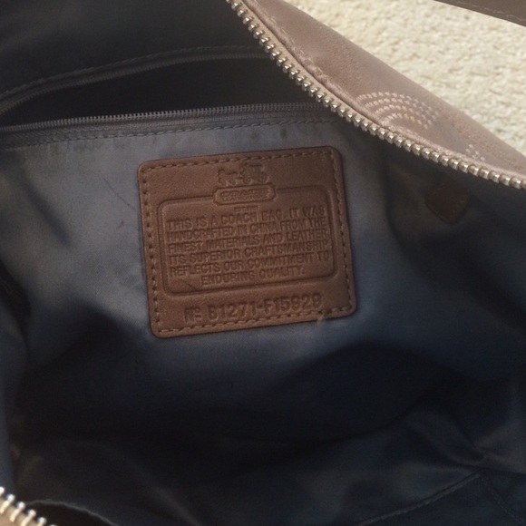 authentic coach madison dot tan purse - Picture 4 of 4