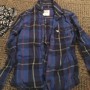 Abercrombie kids size large flannel
