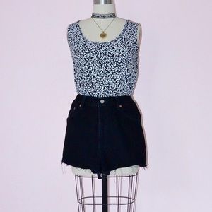 Vintage Levi's Black Jean Shorts