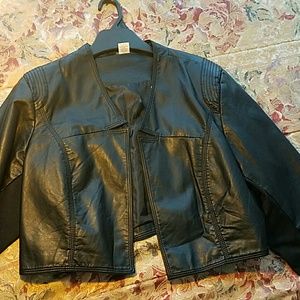 Black Faux Leather Jacket