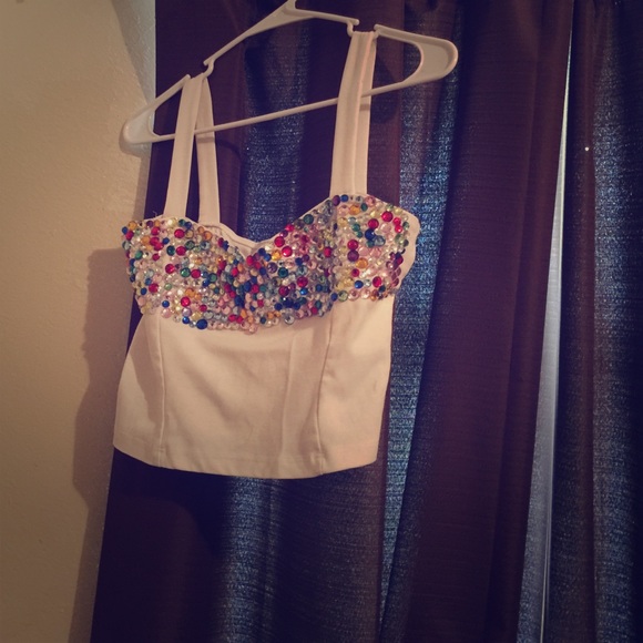 Sequins crop top