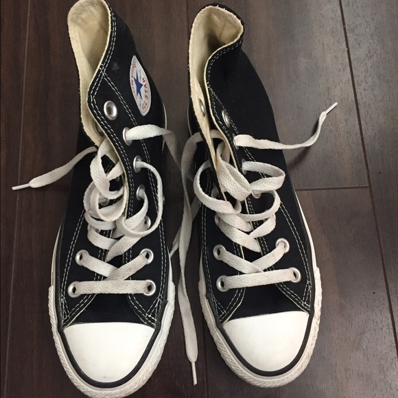 New black converse high tops