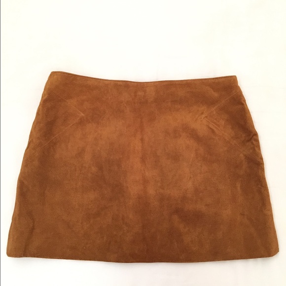 Genuine suede Forever 21 mini skirt