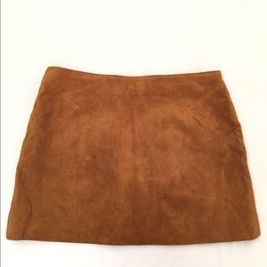 Genuine suede Forever 21 mini skirt
