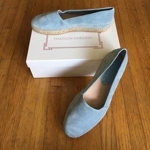 LIGHT BLUE SUEDE ESPADRILLES 8.5