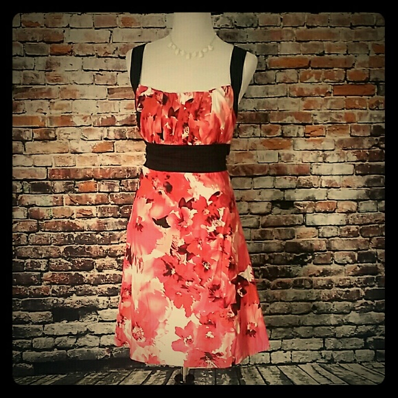 B. Smart Dresses & Skirts - Pink Floral Summer Dress