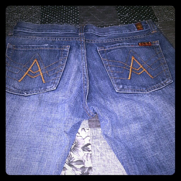 7 for all man kind "A" pocket jeans