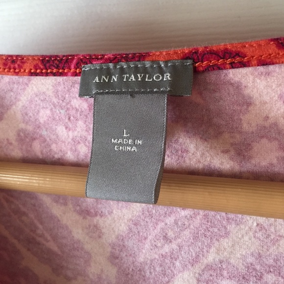 Ann Taylor | Pink & Orange Blouse - Picture 2 of 4