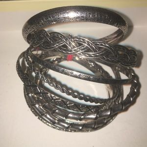 Silver Bracelet Set