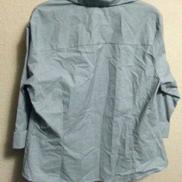 Black and White Striped Button Down Shirt - Picture 2 of 4