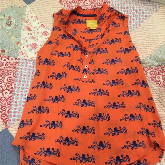 Unworn Anthropologie Maeve brand octopus blouse!