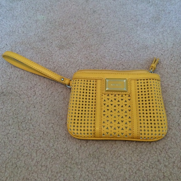 Nine West Yellow Wristlet - Picture 1 of 4