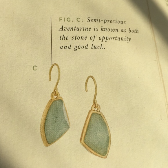 Aventurine, Semi precious stone earrings