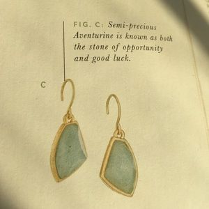 Aventurine, Semi precious stone earrings