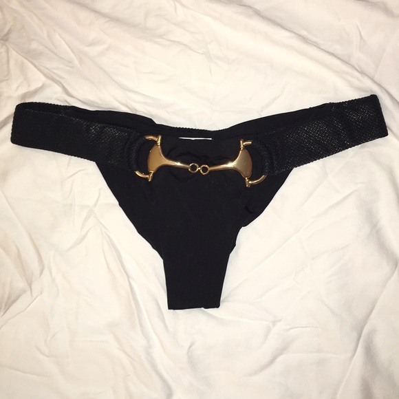 Beach bunny black swim bottoms NWOT
