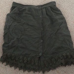 Green one size fits all skirt