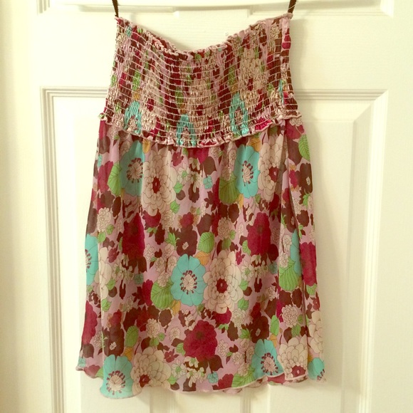 Buckle Daytrip Sleeveless Tube Top Medium Floral