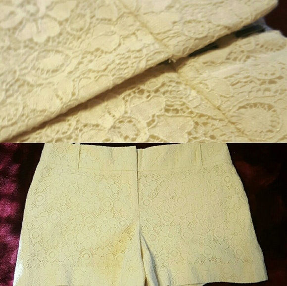 Cream Lace Shorts NWOT