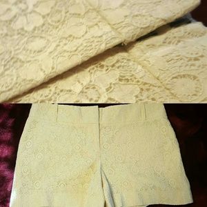 Cream Lace Shorts NWOT