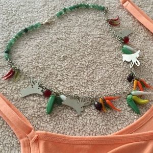 Handmade Vintage Boho Vegetable Garden Necklace