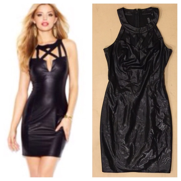 Guess Dresses & Skirts - GUESS Black Coated Shine Dress 💕