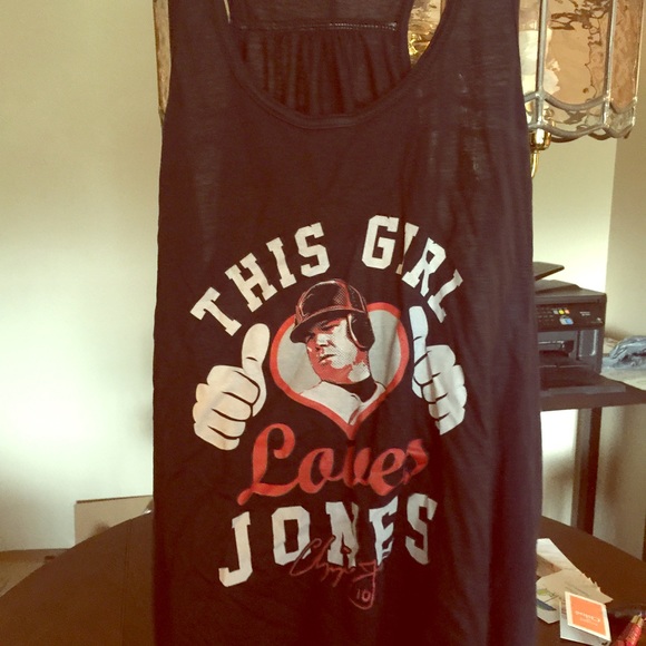 Chipper Jones Atlanta Braves 2x tank NWT