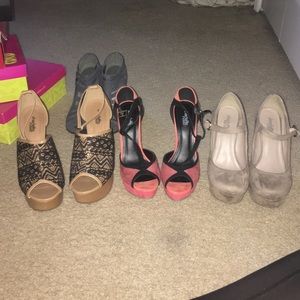 3 pairs of Charlotte Russe heels