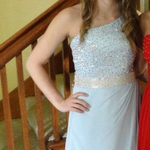 Light blue prom dress