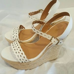 Charlotte Russe White Summer Wedges