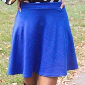 Cobalt blue skirt