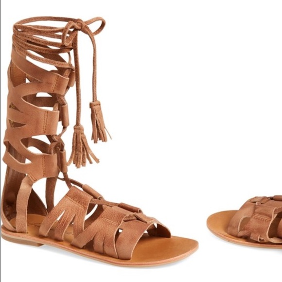 Free People Mesa Verde Gladiator Sandals TAN