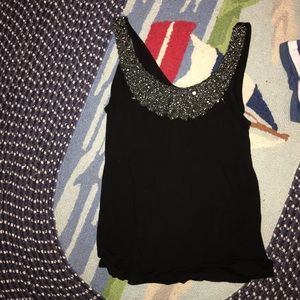 Black sparkle top